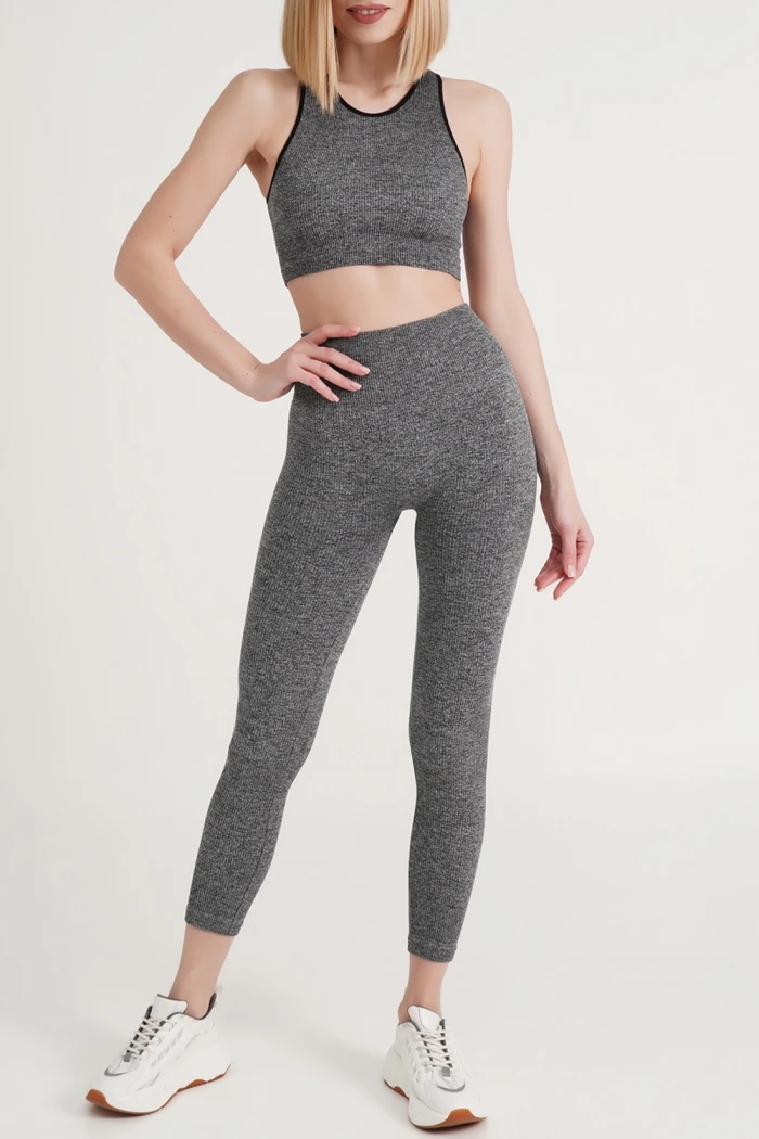 Легінси в рубчик з Push Up ефектом GIULIA Leggings RIB MELANGE