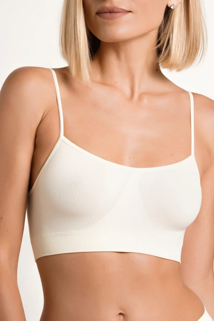 Топ бесшовный на тонких бретелях INSECRET BRA COMFORT ARCTIC WOLF