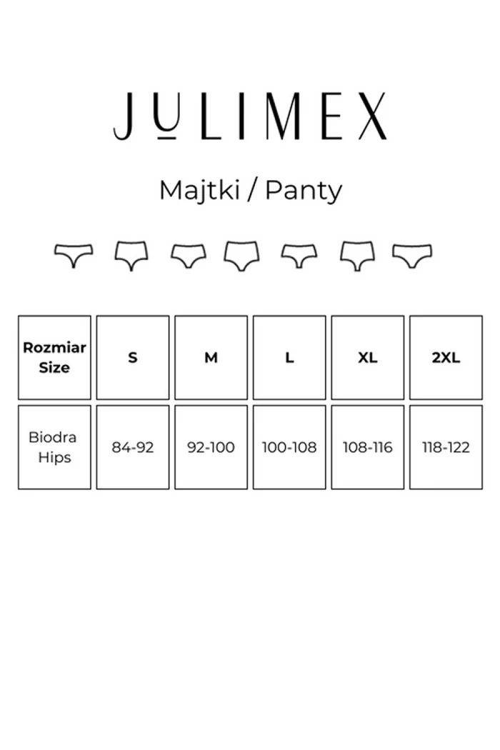 Трусики безшовні високі в рубчик Julimex Avia Maxi