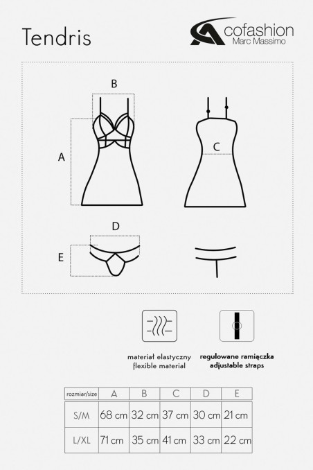 Оригінальна нічна сорочка з трусиками Cofashion Tendris