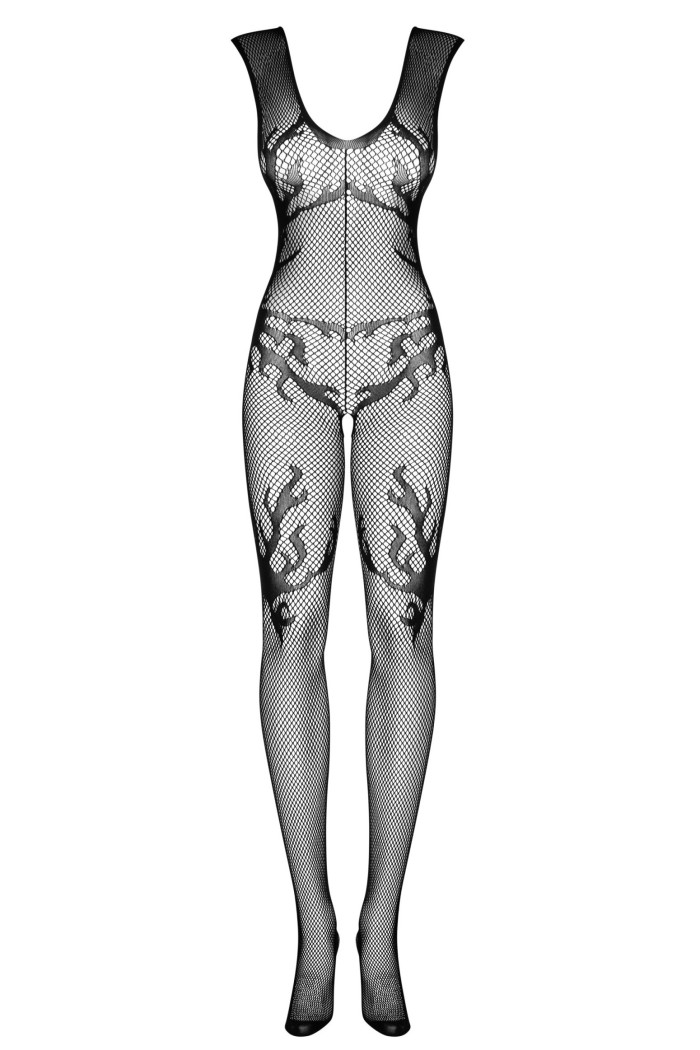 Комбінезон-сітка з вирізом Obsessive F241
