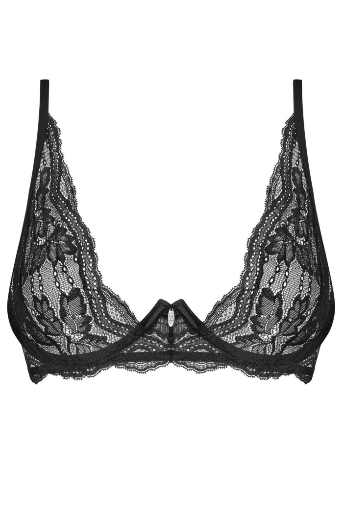 Бюстгальтер мереживний прозорий Obsessive Nutris
