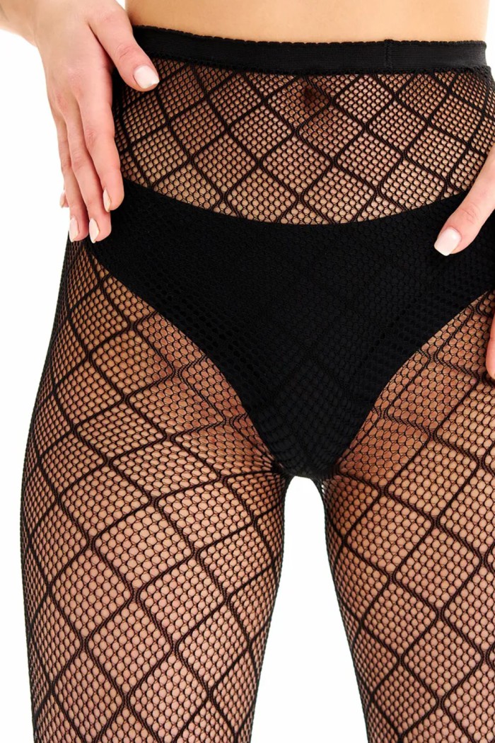 Колготки в сетку с принтом SKlv 8514