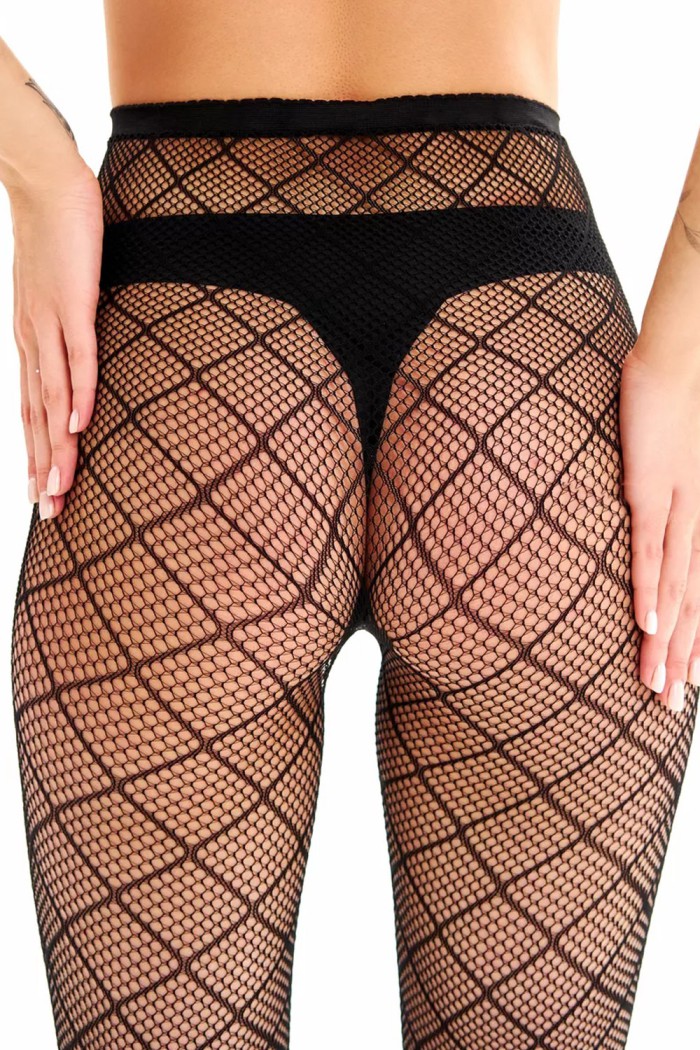 Колготки в сетку с принтом SKlv 8514