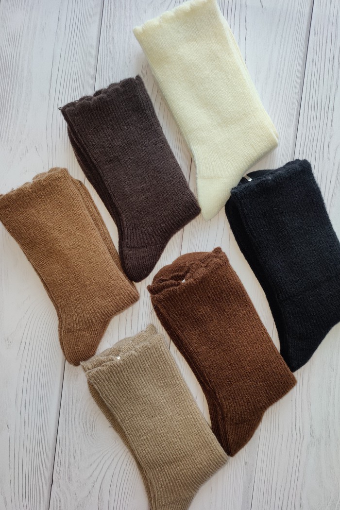 Шкарпетки теплі без тиску з вовною лами InSecret B2565-7