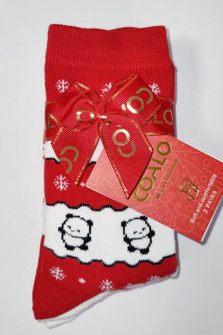 Носочки женские подарочные с принтом Coalo BM6307 (3 пары)