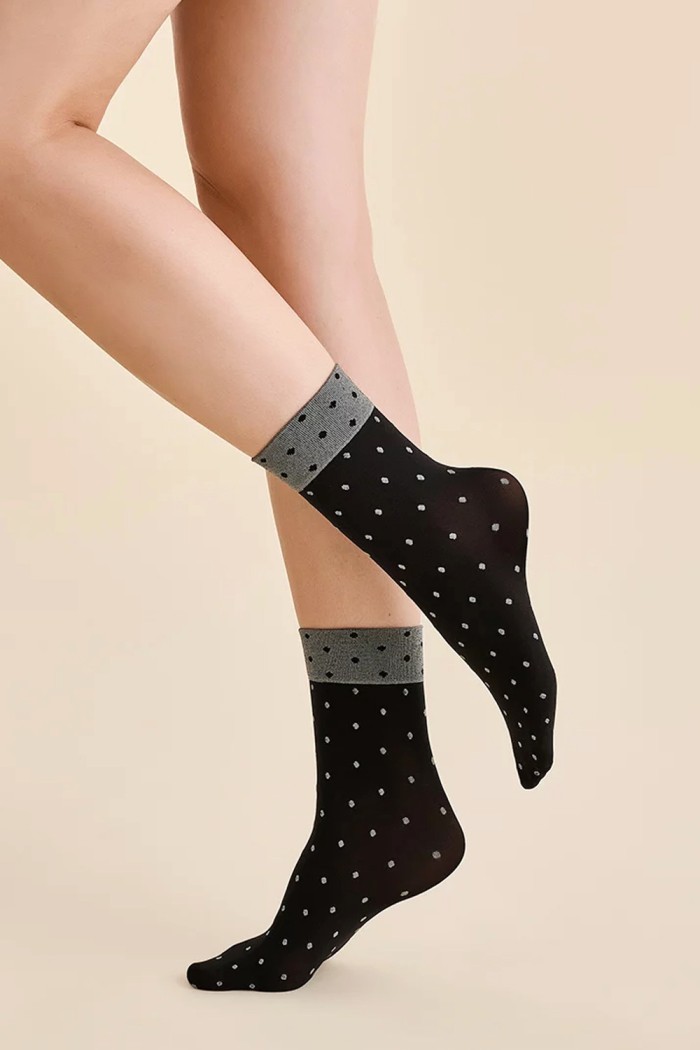 Стильні Шкарпетки в горошок Gabriella Dina 50d  — купити в InSecret.ua