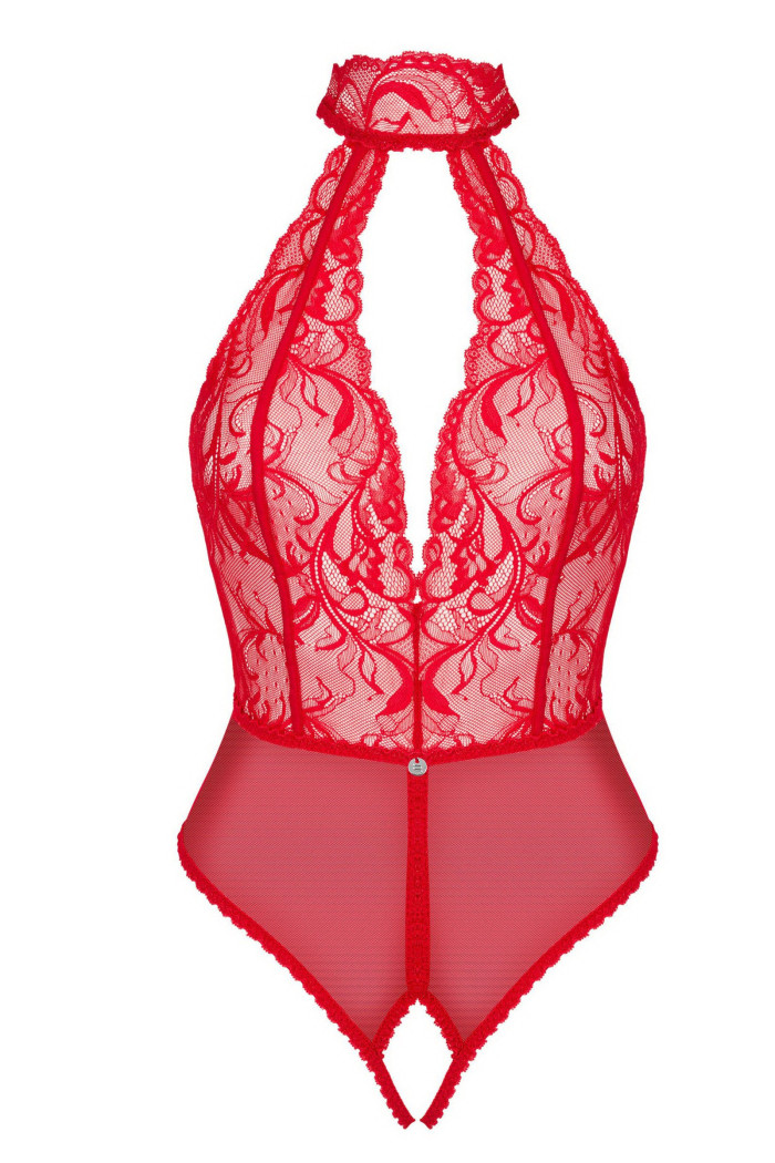 Боді з відкритим доступом Obsessive Dagmarie Teddy  — купити в InSecret.ua