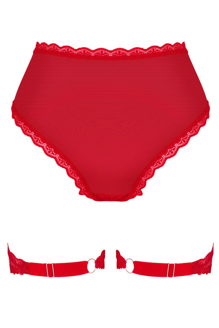 Трусики с подвязками Obsessive Belovya | InSecret.ua