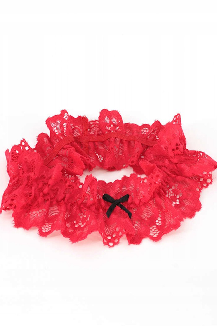 Подвязка на ножку кружевная с бантиком EWANA 021 | InSecret.ua