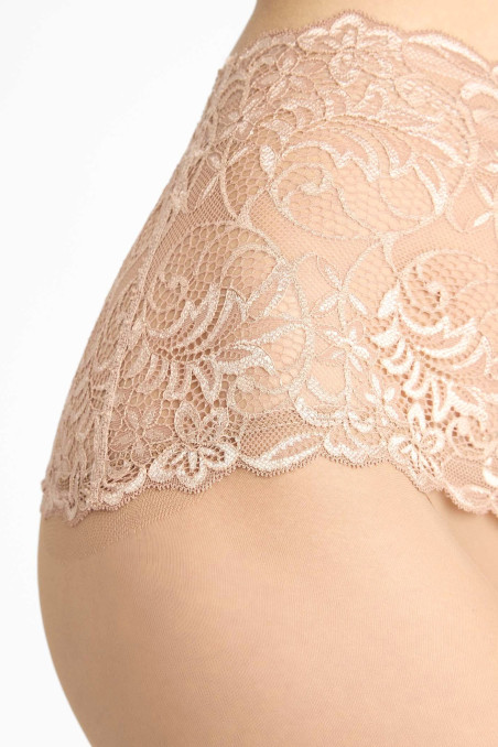 Колготки безшовні з широким мереживним поясом Marilyn SLIM EMOTION 30  — купити в InSecret.ua