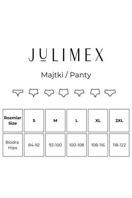 Трусики-бразианы бесшовные с высокой посадкой Julimex BRASIL MAXI