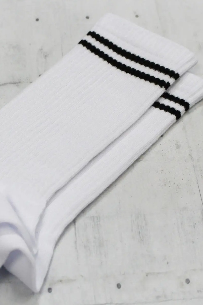 Шкарпетки високі в смужку з резинкою в рубчик MasterStep 0251  — купити в InSecret.ua