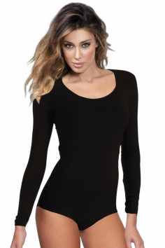 Боди-лонгслив женский хлопковый JADEA 4154 Body Scollo lollo | InSecret.ua