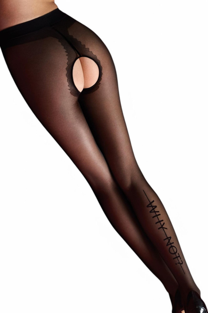 Колготки с вырезом бикини и надписью Marilyn Hot H10 | InSecret.ua