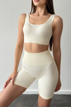 Треки-велосипедки в рубчик укорочені InSecret Tracks Ribbed Basic  — купити в InSecret.ua 2