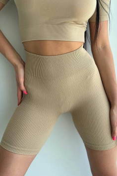 Треки-велосипедки в рубчик укорочені InSecret Tracks Ribbed Basic  — купити в InSecret.ua