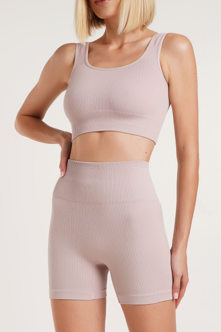 Шортики в рубчик з ефектом пуш-ап GIULIA Shorts Rib Shape  — купити в InSecret.ua