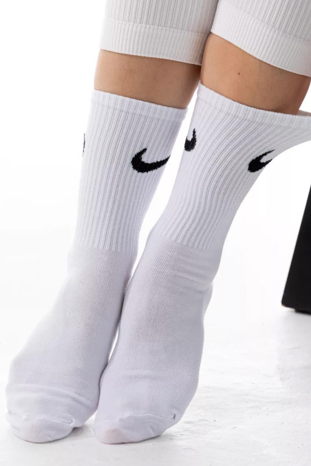 Шкарпетки високі бавовняні з логотипом Nike Sport Socks FA-100  — купити в InSecret.ua
