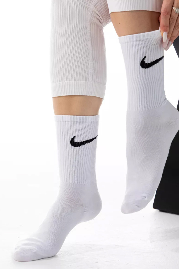 Шкарпетки високі бавовняні з логотипом Nike Sport Socks FA-100  — купити в InSecret.ua