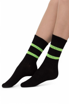 Носки хлопковые с неоновыми полосками GIULIA WS3 SOFT NEON | InSecret.ua