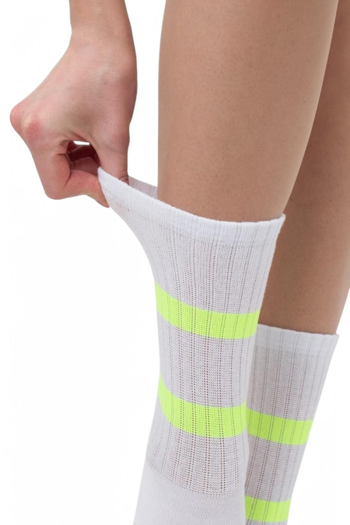 Носки хлопковые с неоновыми полосками GIULIA WS3 SOFT NEON | InSecret.ua