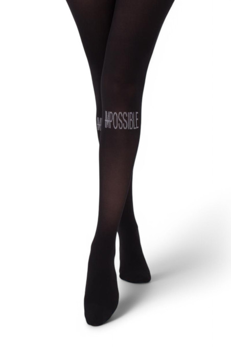 Колготки плотные с надписью ImPossible GIULIA Splash 70 model 5 | InSecret.ua