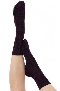 Шкарпетки блискучі бавовняні з люрексом GIULIA WS3 classic LUREX  — купити в InSecret.ua