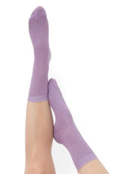 Шкарпетки блискучі бавовняні з люрексом GIULIA WS3 classic LUREX  — купити в InSecret.ua