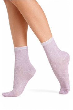 Шкарпетки блискучі бавовняні з люрексом GIULIA WS3 classic LUREX  — купити в InSecret.ua