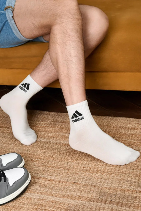 Носки средние хлопковые с логотипом Adidas Sport Socks AZ756 | InSecret.ua