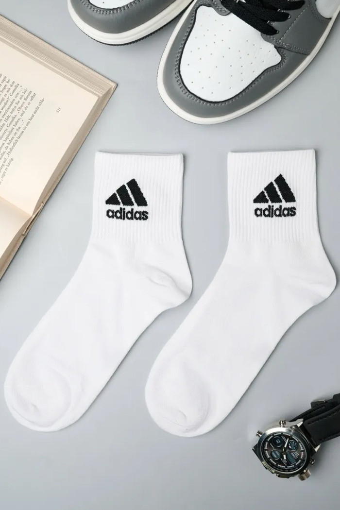 Шкарпетки середні бавовняні з логотипом Adidas Sport Socks AZ756  — купити в InSecret.ua