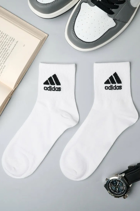 Носки средние хлопковые с логотипом Adidas Sport Socks AZ756 | InSecret.ua