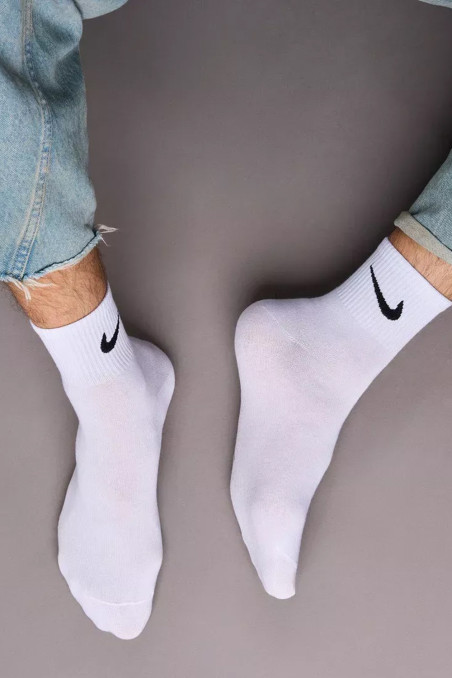 Шкарпетки середні бавовняні з логотипом Nike Sport Socks DA-032  — купити в InSecret.ua
