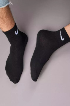Шкарпетки середні бавовняні з логотипом Nike Sport Socks DA-032  — купити в InSecret.ua