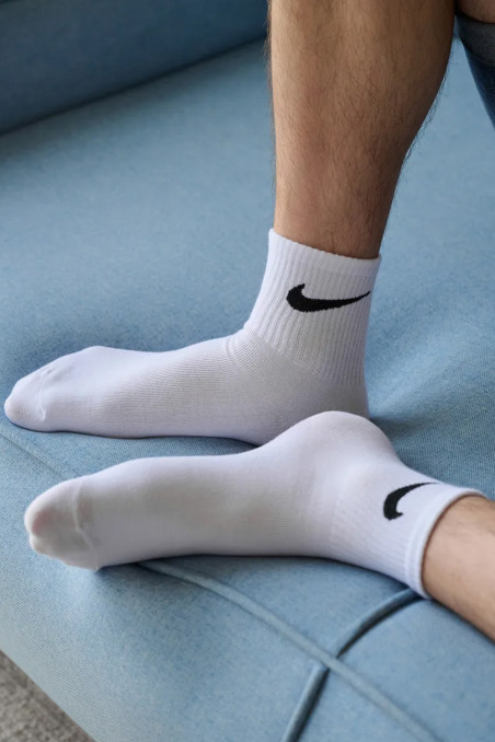 Шкарпетки середні бавовняні з логотипом Nike Sport Socks DA-032  — купити в InSecret.ua