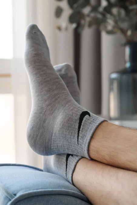 Шкарпетки середні бавовняні з логотипом Nike Sport Socks DA-032  — купити в InSecret.ua
