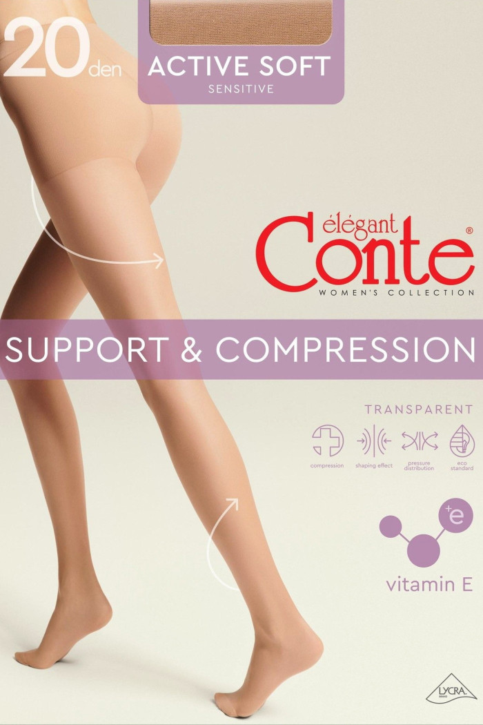 Колготки з розподіленим тиском Conte Elegant Active Soft 20  — купити в InSecret.ua