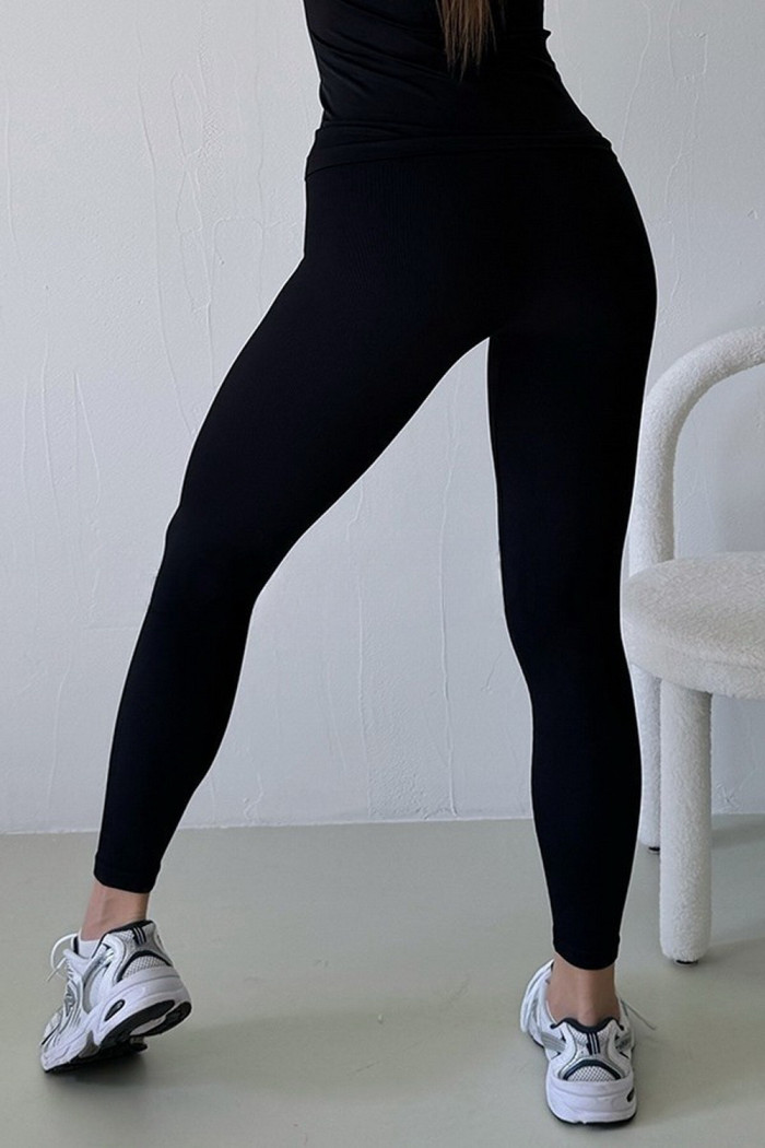 Легінси безшовні в дрібний рубчик InSecret Leggings Ribbed Light  — купити в InSecret.ua