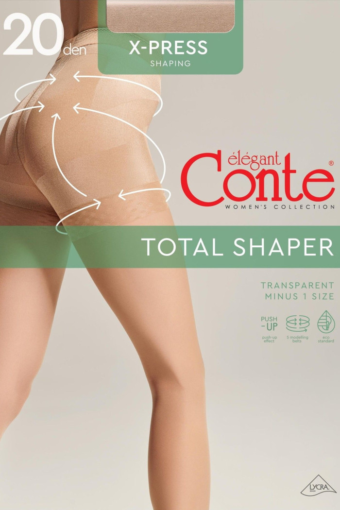 Колготки моделирующие с эффектом Push-up Conte Elegant X-Press 20 | InSecret.ua