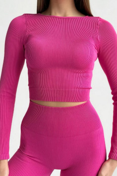 Кроп-топ в рубчик с длинными рукавами InSecret CROP TOP RIBBED | InSecret.ua