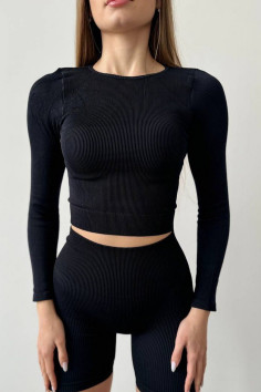 Кроп-топ в рубчик с длинными рукавами InSecret CROP TOP RIBBED | InSecret.ua 2
