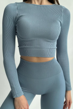 Кроп-топ в рубчик с длинными рукавами InSecret CROP TOP RIBBED | InSecret.ua