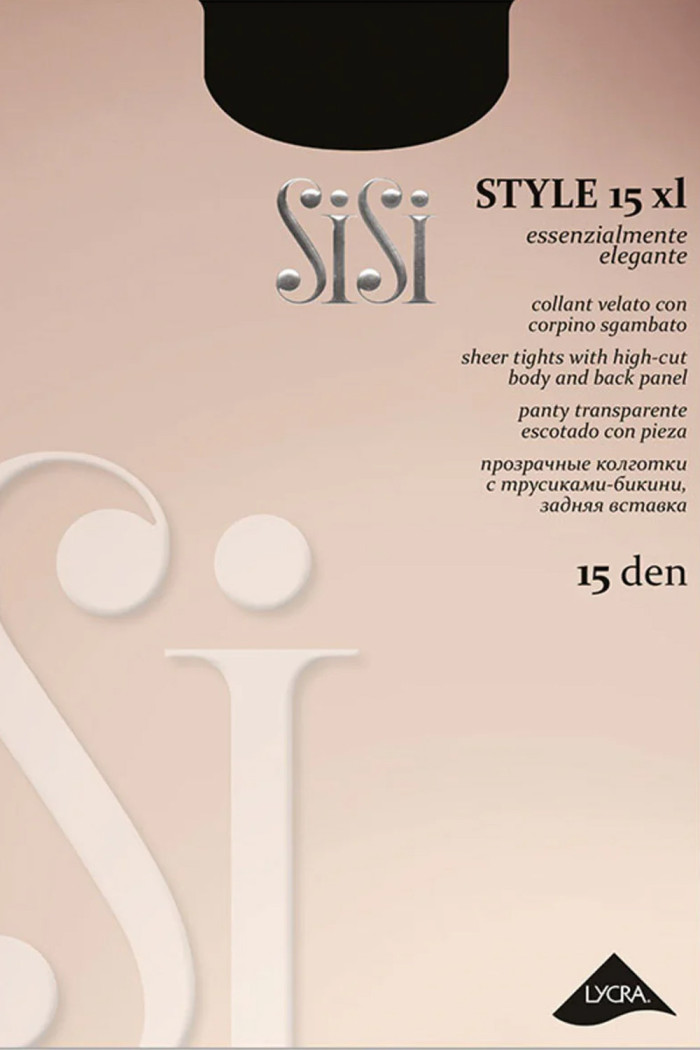 Колготки великого розміру з трусиками-бікіні SiSi Style 15 XL  — купити в InSecret.ua