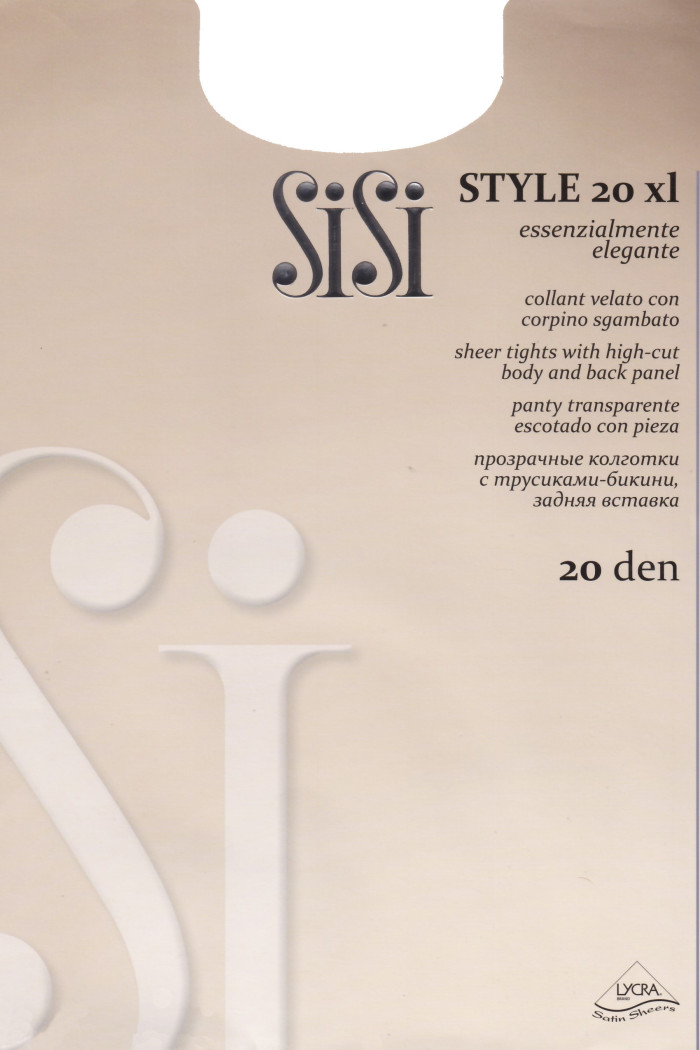 Колготки великого розміру з трусиками-бікіні SiSi Style 20 XL  — купити в InSecret.ua