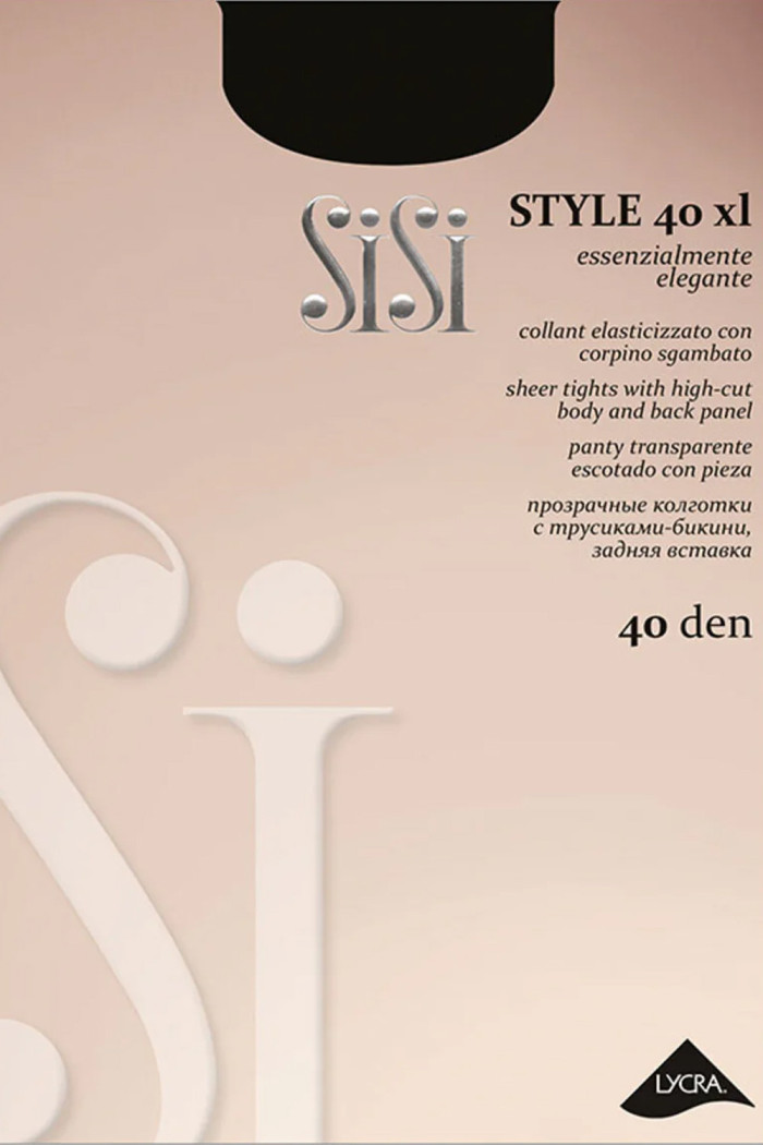 Колготки большого размера с трусиками-бикини SiSi Style 40 XL | InSecret.ua