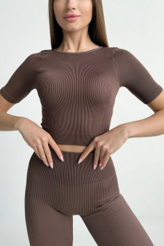 Топ-футболка в рубчик InSecret Crop T-Shirt Ribbed  — купити в InSecret.ua