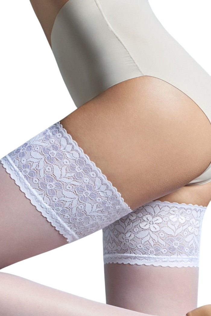 Панчохи з мереживною коронкою матові Gatta Michelle 01  — купити в InSecret.ua