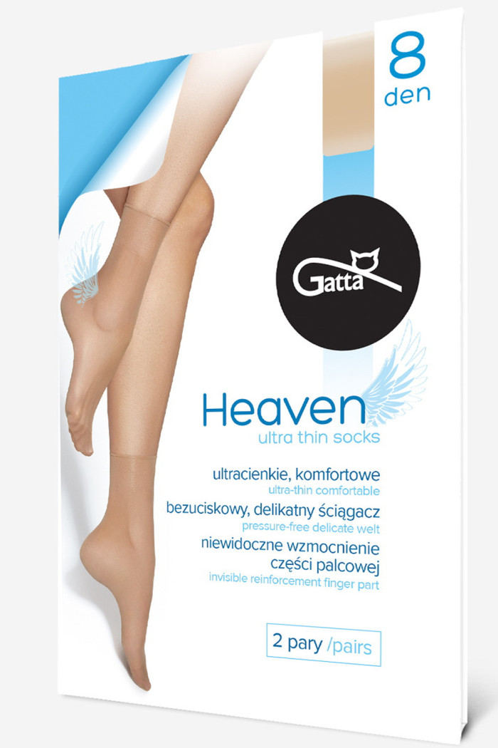 Носочки тонкие прозрачные с ослабленной резинкой Gatta Heaven 8d (2 пары) | InSecret.ua