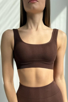 Топ в рубчик на широких бретелях InSecret Top Basic Ribbed  — купити в InSecret.ua
